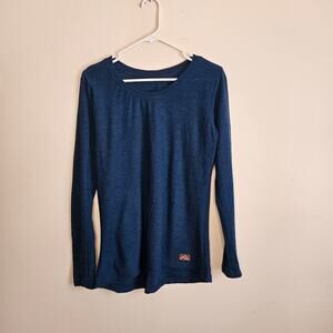 Appalachian Gear Company Women's Alpaca Crew Base Layer Sz M Teal